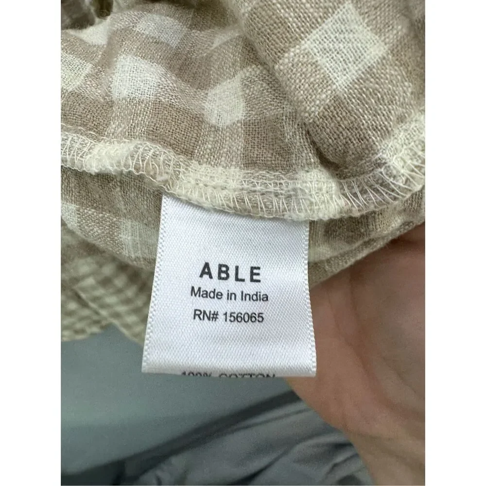 Able Beige Plaid Mini Dress - Picture 11 of 13